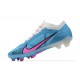 Nike Air Zoom Mercurial Vapor XV Elite FG Low-top White Blue Pink Women And Men Soccer Cleats 