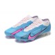 Nike Air Zoom Mercurial Vapor XV Elite FG Low-top White Blue Pink Women And Men Soccer Cleats 