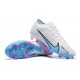 Nike Air Zoom Mercurial Vapor XV Elite FG Low-top White Blue Women And Men Soccer Cleats 