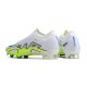 Nike Air Zoom Mercurial Vapor XV Elite FG Low-top White Green Blue Women And Men Soccer Cleats 