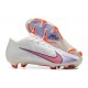 Nike Air Zoom Mercurial Vapor XV Elite FG Low-top White Purple Men Soccer Cleats 