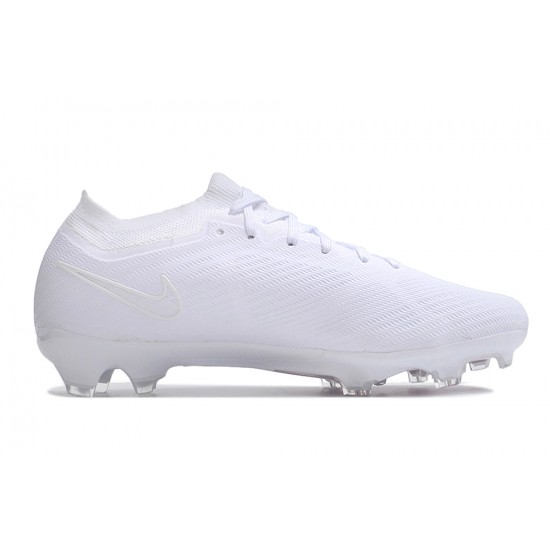 Nike Air Zoom Mercurial Vapor XV Elite FG Low-top White Purple Women And Men Soccer Cleats 