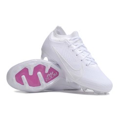 Nike Air Zoom Mercurial Vapor XV Elite FG Low-top White Purple Women And Men Soccer Cleats 