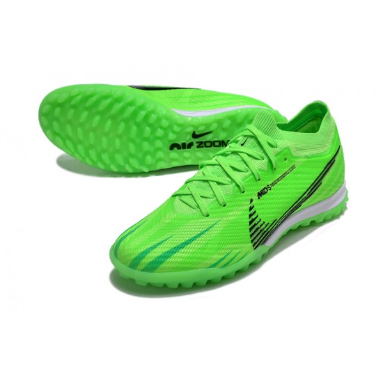 Nike Air Zoom Mercurial Vapor XV Elite TF Mid-top Green Women And Men Soccer Cleats