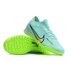 Nike Air Zoom Mercurial Vapor XV Elite TF Mid-top Turqoise Green Women Men Soccer Cleats