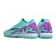 Nike Air Zoom Mercurial Vapor XV Elite TF Mid-top Turqoise Purple Women Men Soccer Cleats