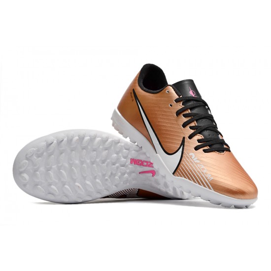 Nike Air Zoom Mercurial Vapor- XV Academy TF Low-top Brown Women Men Soccer Cleats