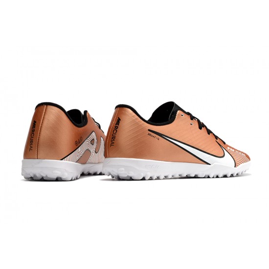 Nike Air Zoom Mercurial Vapor- XV Academy TF Low-top Brown Women Men Soccer Cleats