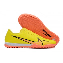 Nike Air Zoom Mercurial Vapor- XV Academy TF Low-top Yellow Women And Men Soccer Cleats