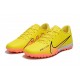 Nike Air Zoom Mercurial Vapor- XV Academy TF Low-top Yellow Women And Men Soccer Cleats