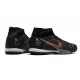 Nike Mercurial Superfly 8 Academy TF High-top Black Brown Men Soccer Cleats 