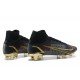 Nike Mercurial Superfly 8 Elite FG High-top Black Gold Men Soccer Cleats 