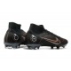 Nike Mercurial Superfly 8 Elite FG High-top Black Grey Brown Men Soccer Cleats 