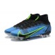 Nike Mercurial Superfly 8 Elite FG High-top Blue Black Men Soccer Cleats 