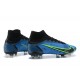 Nike Mercurial Superfly 8 Elite FG High-top Blue Black Men Soccer Cleats 