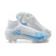 Nike Mercurial Superfly 8 Elite FG High-top Blue White Men Soccer Cleats 