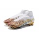 Nike Mercurial Superfly 8 Elite FG High-top Brown White Men Soccer Cleats 