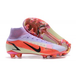 Nike Mercurial Superfly 8 Elite FG High-top Purple Pink Men Soccer Cleats 