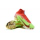 Nike Mercurial Superfly 8 Elite FG High-top Red Green Gold Men Soccer Cleats 