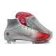 Nike Mercurial Superfly 8 Elite FG High-top Sliver Red Men Soccer Cleats 