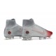 Nike Mercurial Superfly 8 Elite FG High-top Sliver Red Men Soccer Cleats 