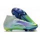 Nike Mercurial Superfly 8 Elite FG High-top Turqoise Purple Men Soccer Cleats 