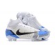 Nike Mercurial Superfly 8 Elite FG High-top White Blue Men Soccer Cleats 