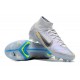 Nike Mercurial Superfly 8 Elite FG High-top White Blue Multi Men Soccer Cleats 