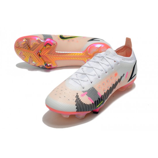 Nike Mercurial Superfly 8 Elite FG Low-top White Pink Men Soccer Cleats 