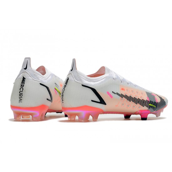 Nike Mercurial Superfly 8 Elite FG Low-top White Pink Men Soccer Cleats 