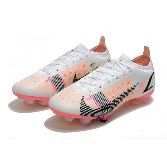 Nike Mercurial Superfly 8 Elite FG Low-top White Pink Men Soccer Cleats 