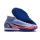 Nike Mercurial Superfly 9 Elite TF High-top Blue Pink Black Men Soccer Cleats 