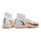 Nike Mercurial Superfly 9 Elite TF High-top White Pink Black Men Soccer Cleats 