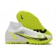 Nike Mercurial Superfly 9 Elite TF High-top Yellow White Black Men Soccer Cleats 