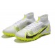 Nike Mercurial Superfly 9 Elite TF High-top Yellow White Black Men Soccer Cleats 