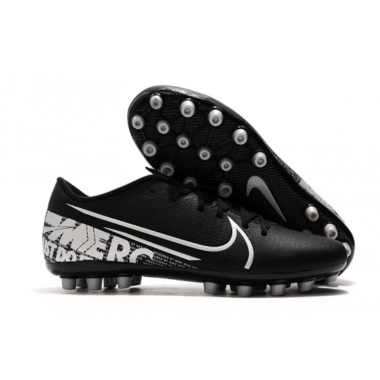 Nike Mercurial Vapor 13 Academy AG-R Low-top Black Women And Men Soccer Cleats 