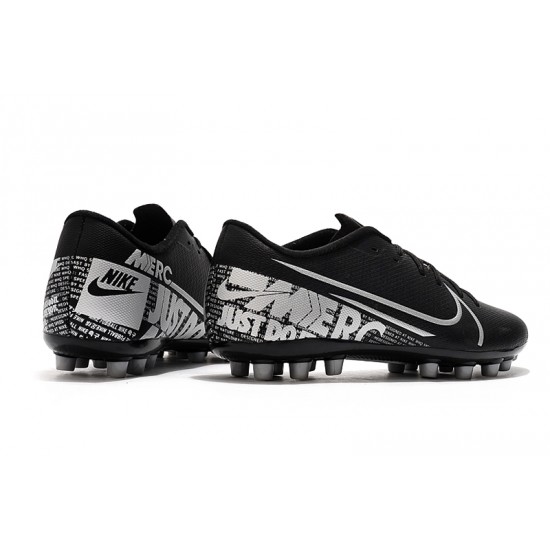 Nike Mercurial Vapor 13 Academy AG-R Low-top Black Women And Men Soccer Cleats 