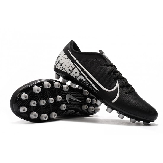 Nike Mercurial Vapor 13 Academy AG-R Low-top Black Women And Men Soccer Cleats 