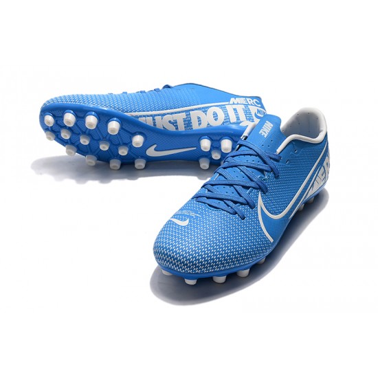 Nike Mercurial Vapor 13 Academy AG-R Low-top Blue Women And Men Soccer Cleats 