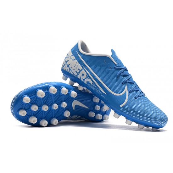 Nike Mercurial Vapor 13 Academy AG-R Low-top Blue Women And Men Soccer Cleats 