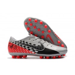 Nike Mercurial Vapor 13 Academy AG-R Low-top Grey Black Red Women And Men Soccer Cleats 