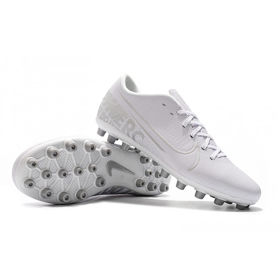 Nike Mercurial Vapor 13 Academy AG-R Low-top White Women And Men Soccer Cleats 