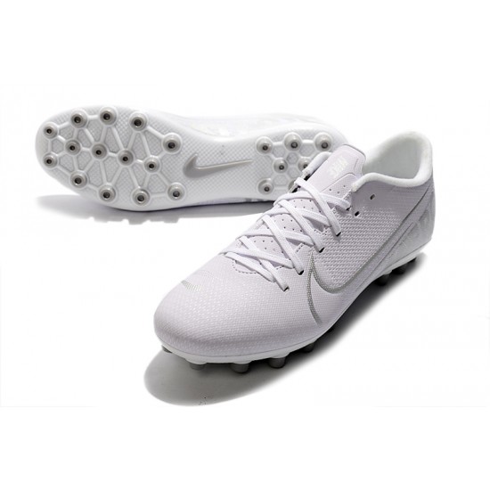 Nike Mercurial Vapor 13 Academy AG-R Low-top White Women And Men Soccer Cleats 