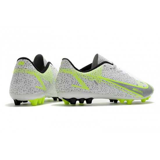 Nike Mercurial Vapor 14 Academy AG Low-top Grey Yellow Women And Men Soccer Cleats 