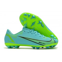 Nike Mercurial Vapor 14 Academy AG Low-top Turqoise Women And Men Soccer Cleats 