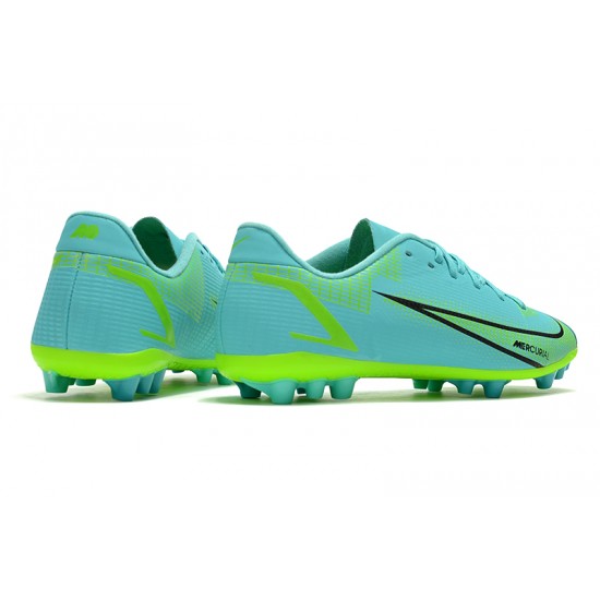 Nike Mercurial Vapor 14 Academy AG Low-top Turqoise Women And Men Soccer Cleats 