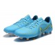 Nike Mercurial Vapor 14 Academy FG Low-top Blue Yellow Men Soccer Cleats 