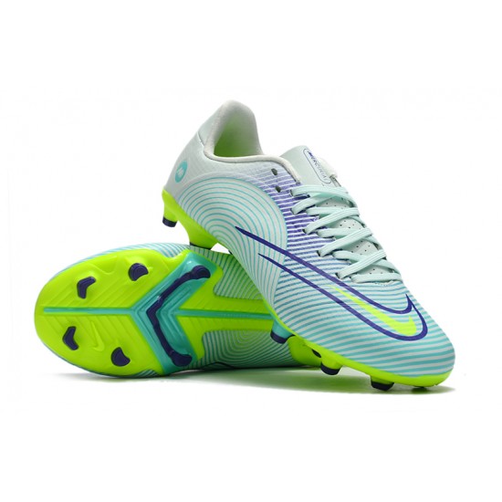 Nike Mercurial Vapor 14 Academy FG Low-top Turqoise Green Men Soccer Cleats 