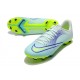 Nike Mercurial Vapor 14 Academy FG Low-top Turqoise Green Men Soccer Cleats 