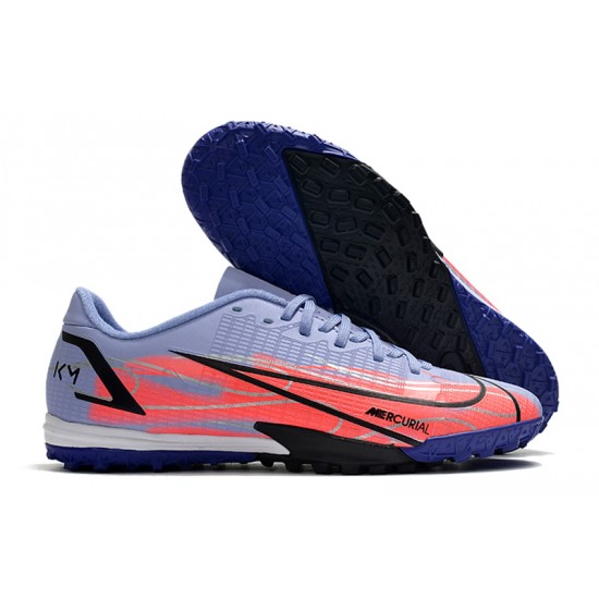 Nike Mercurial Vapor 14 Academy TF Low-top Pink Blue Men Soccer Cleats 